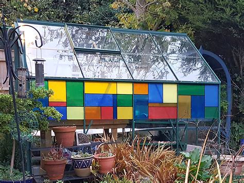Decorative Greenhouse Shading With Peelable Glass Paint