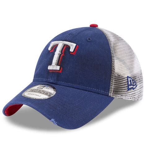 Texas Rangers New Era Team Rustic 9twenty Adjustable Hat Royal