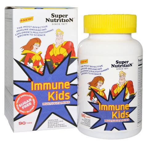 Super Nutrition Immune Kids Multivitamins 90 Tablets Iherb
