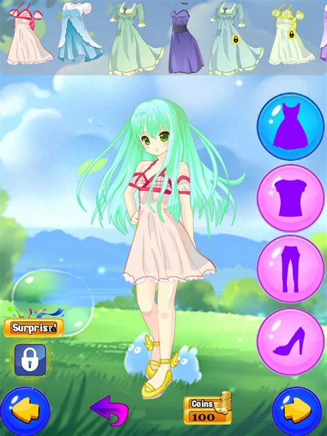 App Shopper Anime Girls Kawaii Fashion Dress Up Cute Model Clothes Hair Style Make Up