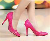 Hot Pink Low Heels