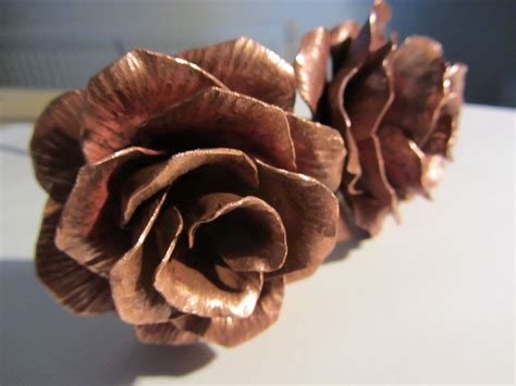 Copper Rose An Everlasting Flower Copper Art Metal Flowers