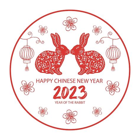 Premium Vector Happy Chinese New Year 2023 Greetings