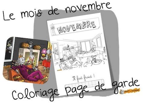 Ma production d'écrits liée au rituel » chaque jour compte ». Mois d'octobre : coloriage de la page de garde | Coloriage ...