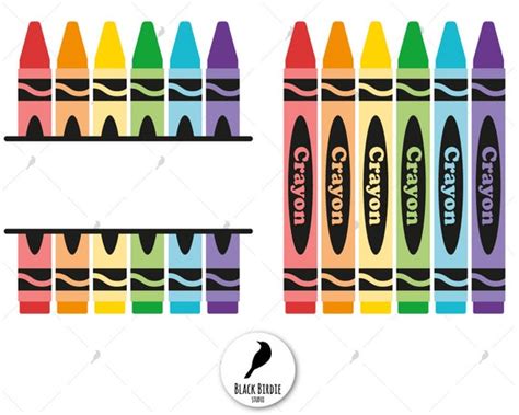 Crayon svg colors svg crayola svg crayon clipart crayon | Etsy