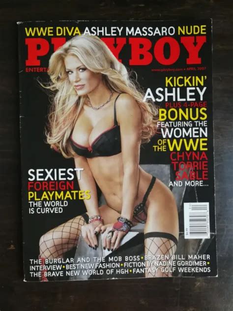 Playboy Magazine April Playmate Giuliana Marino Wwe Ashley