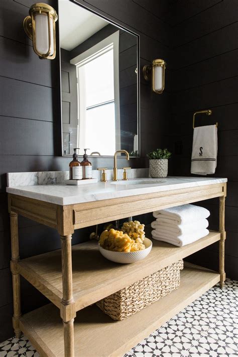 A Very Blah Powder Room Transforms Into A Jewel Box