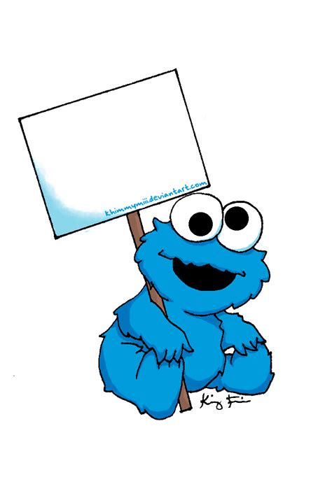 Printable Cookie Monster Face
