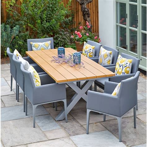 Lg Outdoor Siena 6 Seat Dining Set With Armchair Lgsien6searmc