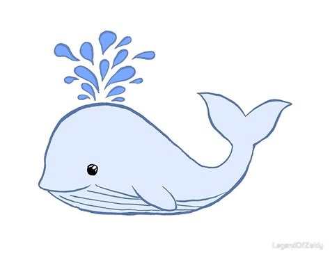 Blue Cartoon Whale By Legendofzeldy Cartoon Whale Blue Whale Drawing