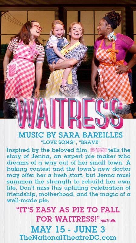 Win Tickets To See Waitress At The National Theatre Mom The Magnificent