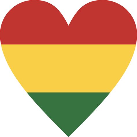 Heart Rasta Reggae Green Red Yellow Jamaica Rastafari