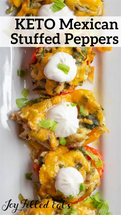 These keto stuffed peppers are so easy. Mexican Stuffed Peppers - Low Carb Keto Gluten Free EASY