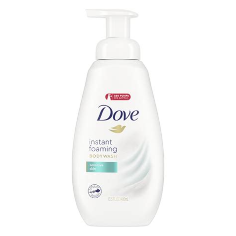 Dove Instant Foaming Body Wash Sensitive Skin 135 Oz 4 Count Walmart