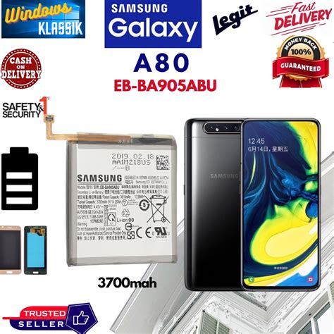 Samsung A80 Battery Eb Ba905abu 3700mah Brand New For Original