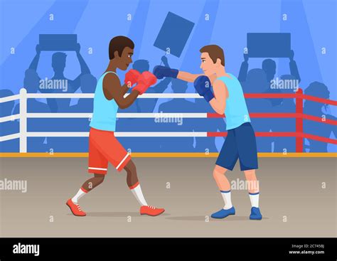 Boxing Ring Black And White Stock Vector Images Alamy