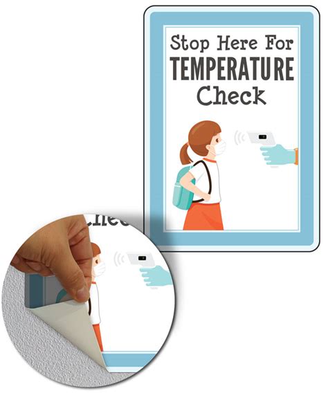 Temperature Check Sign Printable