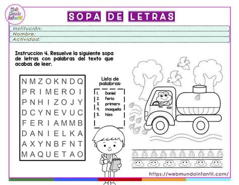 Actividades De Lectoescritura Para Secundaria Web Mundo Infantil