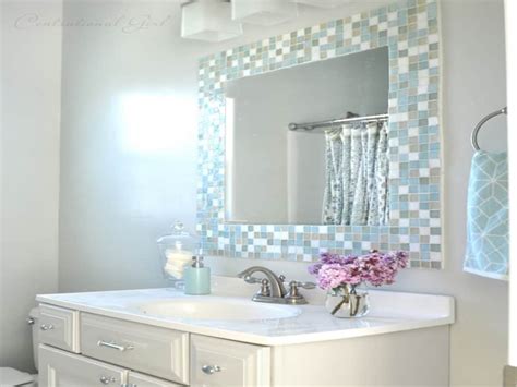 Continue with the pattern you have designed. Upgrade Your Home: Beautiful and Easy Bathroom Mirror Updates