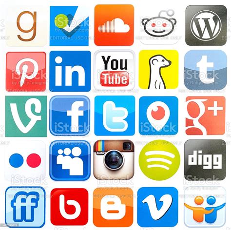 Popular Social Media Icons Stock Photo 477399878 Istock