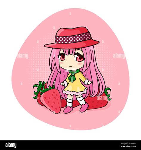 Little Girl With Strawberry Cut Out Stock Images And Pictures Alamy