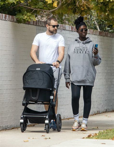 Joshua Jackson In A White Tee Walks On Fathers Day Out With His Wife