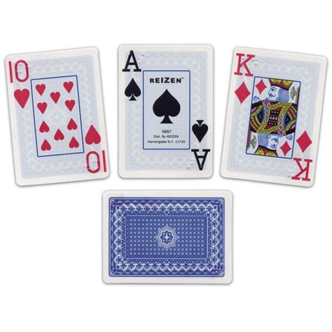 Reizen Braille Jumbo Print Playing Cards One Deck