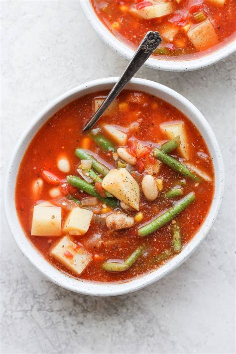 Hearty Vegetable Soup Recipe Fit Foodie Finds