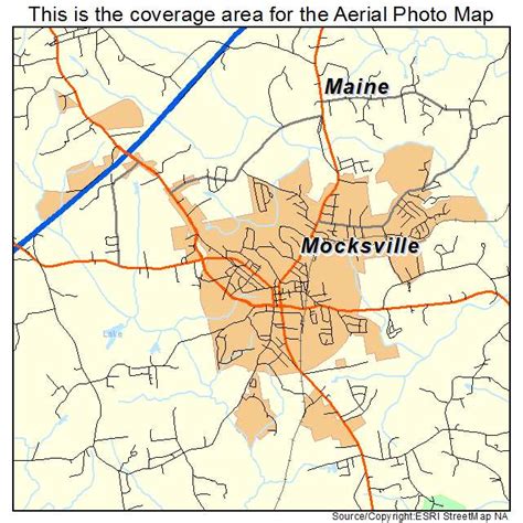 Aerial Photography Map Of Mocksville Nc North Carolina