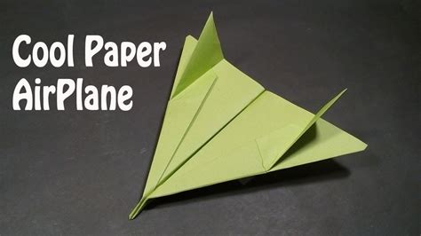 How To Make A Cool Paper Airplane Easy Best Origami Bomber Airplane