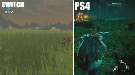 The Legend Of Zelda Breath Of The Wild Ps4 Vs Switch Graphics