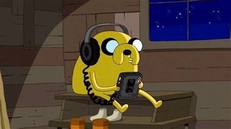 Jake Escuchando Música Jake Adventure Time Adventure Time 