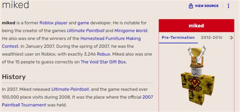 Where Is Miked Now His Game Was The First Game On Roblox To Reach 1