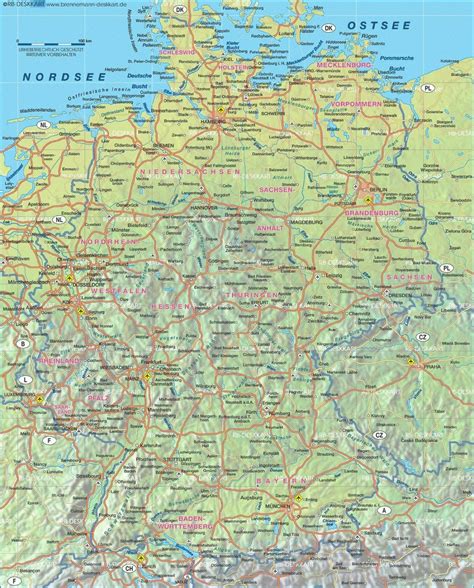 Germania Harta Administrativa