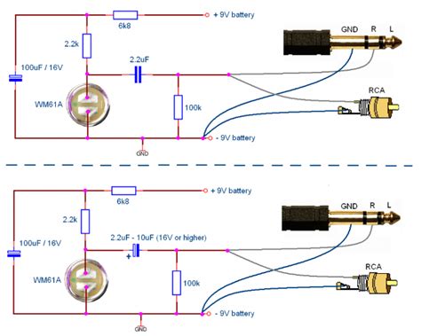 Microphone Phantom Power Circuit Comparison Electrical Engineering