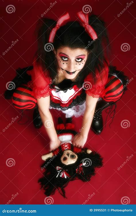 Beautiful Middle Eastern Goth Doll Stock Image Image Of Facial