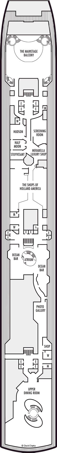 Holland America Nieuw Amsterdam Deck Plans Ship Layout Staterooms