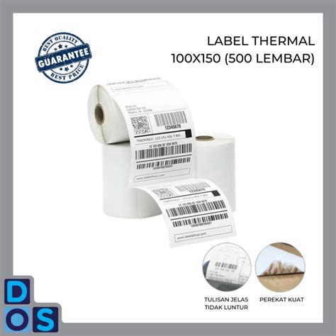 Jual Sticker Label Thermal 100x150 Kertas Label Thermal 500 Lembar 100x150 Sc27 Shopee Indonesia