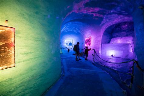 Photo Prints Wall Art Illuminated Ice Cave Inside Mer De Glace
