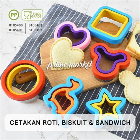 Jual Cetakan Roti Tawar Karakter Pemotong Roti Tawar Cetakan Biskuit Cetaka Mickey Kota