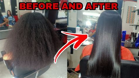 🔴 Hair Stransformationhair Rebond With Hair Treatment Para Sa