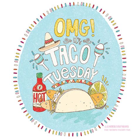 Taco Tuesday Everyday Vector Illustrations On Behance