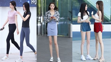 Tik Tok China 20 Pretty Girls Mejores Fashion Walking Style Street