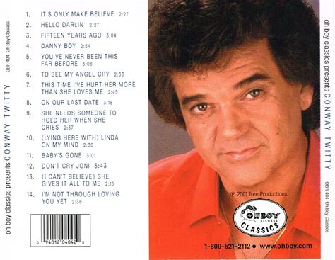 Cd Oh Boy Classics Presents Conway Twitty Its Only Make Believe