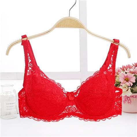 Fatimu Hot Women Sexy Underwire Padded Up Embroidery Lace Bra 36 42d Brassiere Bra Sexy Women