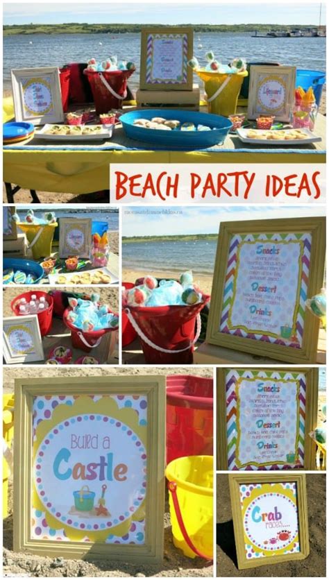 Beach Birthday Party Ideas Moms And Munchkins