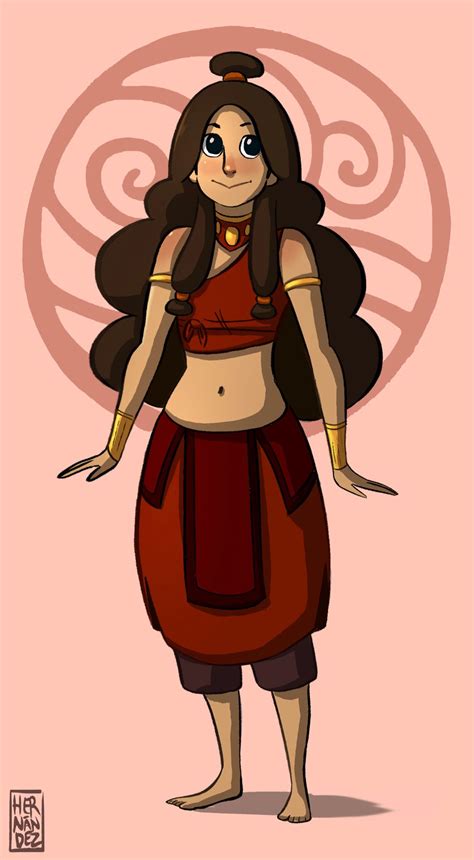 Katara in her fire nation outfit by Pedro Hernández Avatar the last