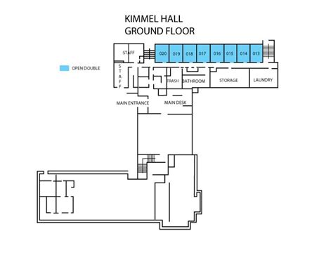Kimmel Hall Floor Plans Housing Meal Plan And Id