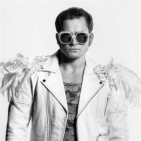 New Rocketman Images Reveal Taron Egerton as Elton John | Collider