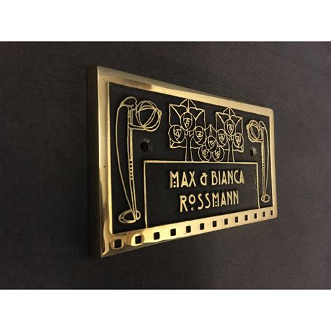 Cast Brass Name Plate Signcast